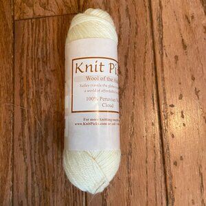1 Small Skein Knit Picks Woll of the Andes Yarn - Color Cloud - 110 yds.